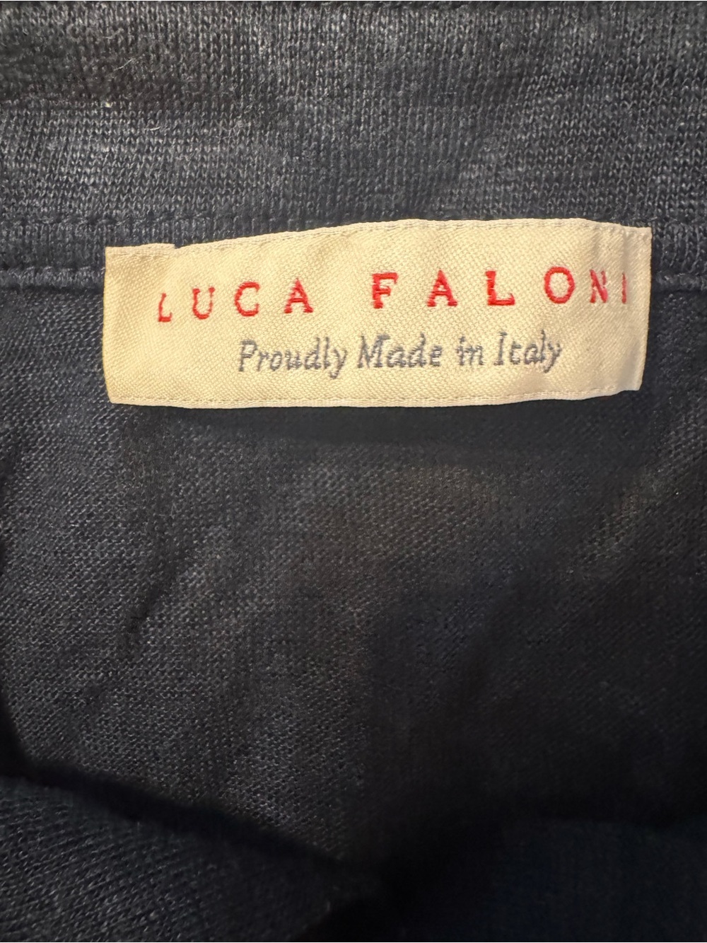 Luca Faloni Italian 100% linen polo shirt size medium
